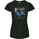 Pteranodon Dinosaur Womens Petite Cut T-Shirt Black