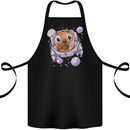 Pugonaut Astronaut Pug Dog Funny Space Cotton Apron 100% Organic Black