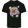 Pugonaut Astronaut Pug Dog Funny Space Mens Cotton T-Shirt Tee Top Black