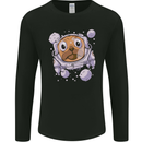 Pugonaut Astronaut Pug Dog Funny Space Mens Long Sleeve T-Shirt Black