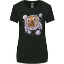 Pugonaut Astronaut Pug Dog Funny Space Womens Wider Cut T-Shirt Black