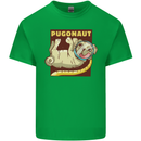 Pugonaut Funny Astronaut Pug Dog Space Kids T-Shirt Childrens Irish Green