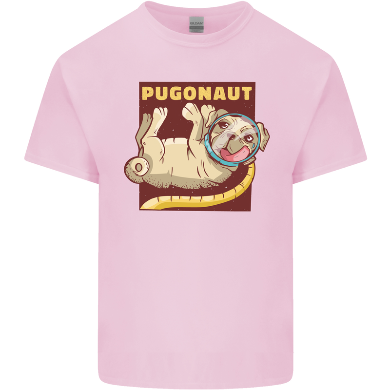 Pugonaut Funny Astronaut Pug Dog Space Kids T-Shirt Childrens Light Pink