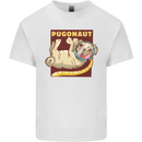 Pugonaut Funny Astronaut Pug Dog Space Kids T-Shirt Childrens White