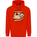 Pugonaut Funny Astronaut Pug Dog Space Mens 80% Cotton Hoodie Bright Red