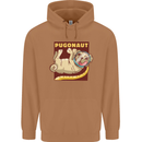 Pugonaut Funny Astronaut Pug Dog Space Mens 80% Cotton Hoodie Caramel Latte