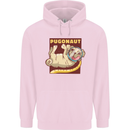 Pugonaut Funny Astronaut Pug Dog Space Mens 80% Cotton Hoodie Light Pink