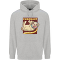 Pugonaut Funny Astronaut Pug Dog Space Mens 80% Cotton Hoodie Sports Grey