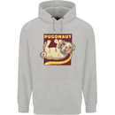 Pugonaut Funny Astronaut Pug Dog Space Mens 80% Cotton Hoodie Sports Grey