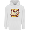 Pugonaut Funny Astronaut Pug Dog Space Mens 80% Cotton Hoodie White