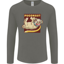 Pugonaut Funny Astronaut Pug Dog Space Mens Long Sleeve T-Shirt Charcoal