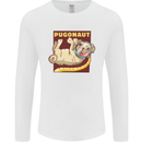 Pugonaut Funny Astronaut Pug Dog Space Mens Long Sleeve T-Shirt White