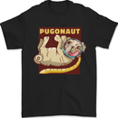Pugonaut Funny Astronaut Pug Dog Space Mens T-Shirt 100% Cotton Black