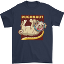 Pugonaut Funny Astronaut Pug Dog Space Mens T-Shirt 100% Cotton Navy Blue