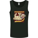 Pugonaut Funny Astronaut Pug Dog Space Mens Vest Tank Top Black