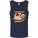 Pugonaut Funny Astronaut Pug Dog Space Mens Vest Tank Top Navy Blue