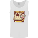 Pugonaut Funny Astronaut Pug Dog Space Mens Vest Tank Top White