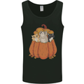 Pumpkin Cats Funny Halloween Mens Vest Tank Top Black