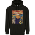 Pumpkin Scream Painting Halloween Childrens Kids Hoodie Black