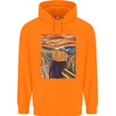 Pumpkin Scream Painting Halloween Childrens Kids Hoodie Orange