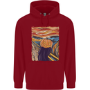 Pumpkin Scream Painting Halloween Childrens Kids Hoodie Red