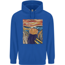 Pumpkin Scream Painting Halloween Childrens Kids Hoodie Royal Blue
