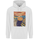 Pumpkin Scream Painting Halloween Childrens Kids Hoodie White