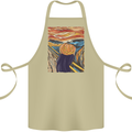 Pumpkin Scream Painting Halloween Cotton Apron 100% Organic Khaki