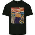 Pumpkin Scream Painting Halloween Kids T-Shirt Childrens Black