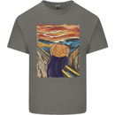 Pumpkin Scream Painting Halloween Kids T-Shirt Childrens Charcoal