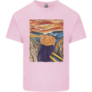 Pumpkin Scream Painting Halloween Kids T-Shirt Childrens Light Pink