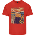 Pumpkin Scream Painting Halloween Kids T-Shirt Childrens Red