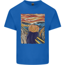 Pumpkin Scream Painting Halloween Kids T-Shirt Childrens Royal Blue