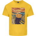 Pumpkin Scream Painting Halloween Kids T-Shirt Childrens Yellow