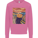 Pumpkin Scream Painting Halloween Mens Sweatshirt Jumper Azalea