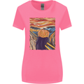 Pumpkin Scream Painting Halloween Womens Wider Cut T-Shirt Azalea