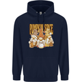 Pumpkin Spice Gnomes Halloween Childrens Kids Hoodie Navy Blue