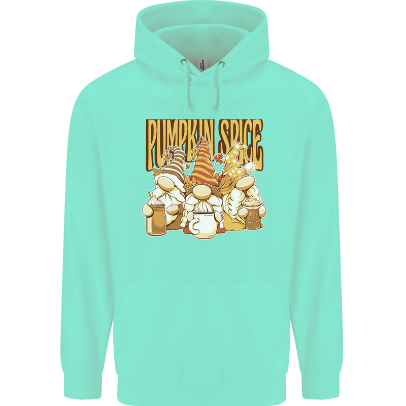 Pumpkin Spice Gnomes Halloween Childrens Kids Hoodie Peppermint