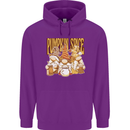 Pumpkin Spice Gnomes Halloween Childrens Kids Hoodie Purple