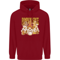 Pumpkin Spice Gnomes Halloween Childrens Kids Hoodie Red