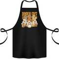 Pumpkin Spice Gnomes Halloween Cotton Apron 100% Organic Black