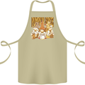 Pumpkin Spice Gnomes Halloween Cotton Apron 100% Organic Khaki