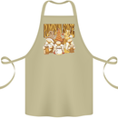 Pumpkin Spice Gnomes Halloween Cotton Apron 100% Organic Khaki