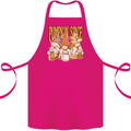 Pumpkin Spice Gnomes Halloween Cotton Apron 100% Organic Pink
