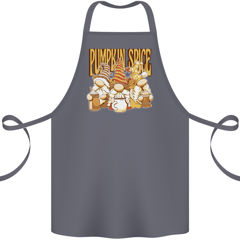Pumpkin Spice Gnomes Halloween Cotton Apron 100% Organic Steel