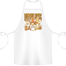 Pumpkin Spice Gnomes Halloween Cotton Apron 100% Organic White