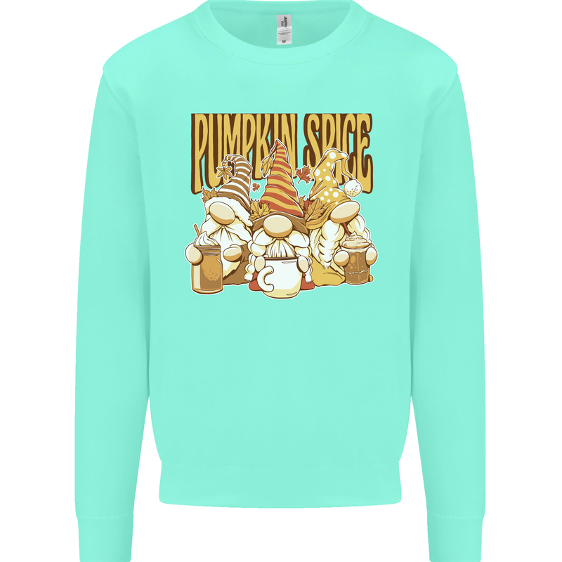 Pumpkin Spice Gnomes Halloween Kids Sweatshirt Jumper Peppermint