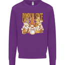 Pumpkin Spice Gnomes Halloween Kids Sweatshirt Jumper Purple