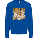 Pumpkin Spice Gnomes Halloween Kids Sweatshirt Jumper Royal Blue