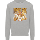 Pumpkin Spice Gnomes Halloween Kids Sweatshirt Jumper Sports Grey